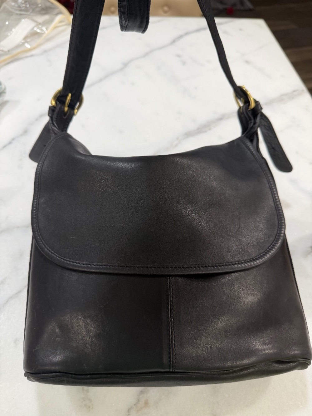 Black Coach Handbag ~ vintage